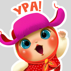 Стикеры с матрешками 3