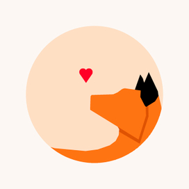 Логотип с лисой.