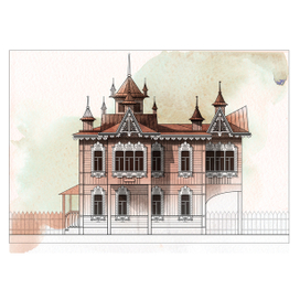 деревянный дом