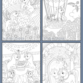 Раскраска "ЛОШАДКИ 3"