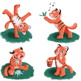 Разработка персонажа. Тигрик