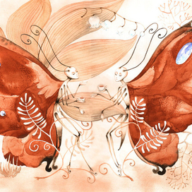 Бабочки за чашкой чая