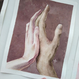 Серия работ "Руки влюбленных" 