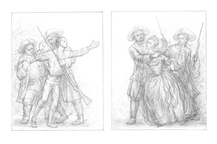 "Манон Леско" Антуан-Франсуа Прево; иллюстрация(разворот)