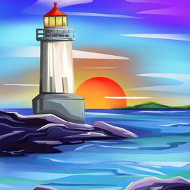 Самое красивое время перед рассветом 