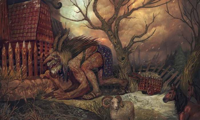 огр и старое дерево