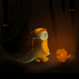 Жители во тьме хэллоуина