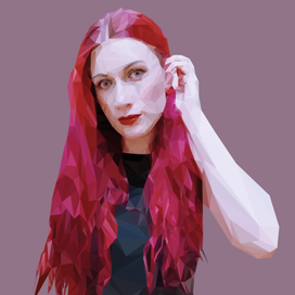 Портрет в стиле Low Polly