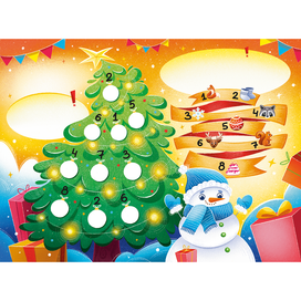 Елка и снеговик