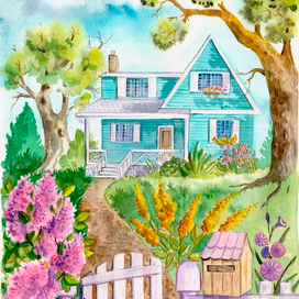 Домик  в саду