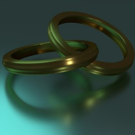 3d модель обручальных колец