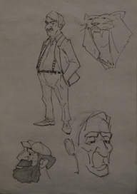 наброски людей