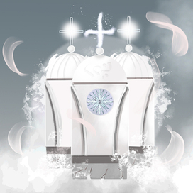 Lunar mother of pearl temple