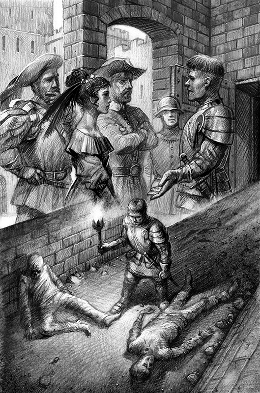 Иллюстрация к произведению Р. Суржикова "Янмейская охота"