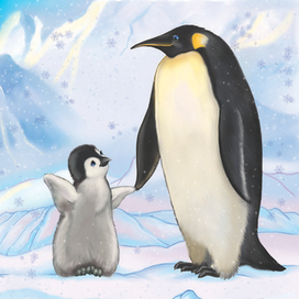 Серия "Любимая мама", пингвины