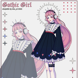 ✸Дизайн персонажа GOTHIC GIRL✸