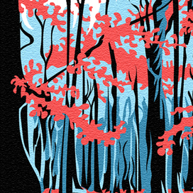 Красный лес