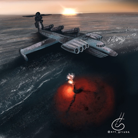 Пейзаж по фото, Лунь