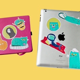 Наклейки "Ада и Гельветик" 