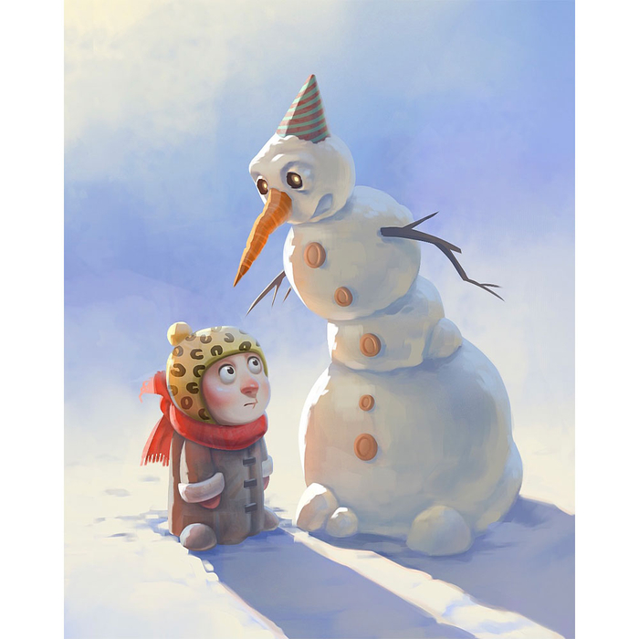 Оживший снеговик 