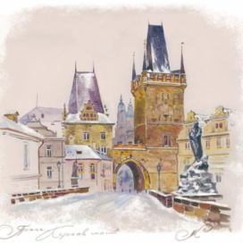 Прага.Карлов мост.