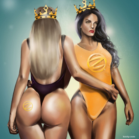 Плакат для фестиваля Казантип "Королева"