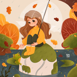 Фея и мшистые камни