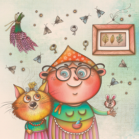 Муся с любимой бабусей