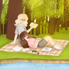 Отдых у реки 