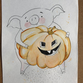 Иллюстрации к календарю (год Кабана) - 1