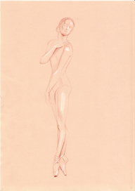 эскиз статуэтки балерины