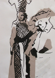 Набросок к произведению Эрнста Т.А. Гофмана "Дож и Догаресса"