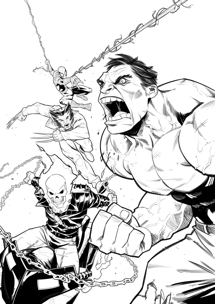 обложка для Marvel comics