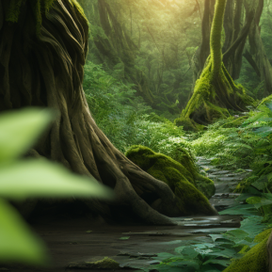 Дизайн карт для оракула с пейзажами.