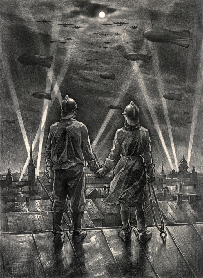 Иллюстрация к книге "Железный дождь над Ленинградом"