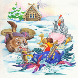 петух и курица