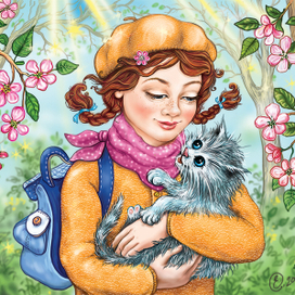 Котенок. деталь