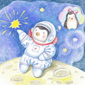 Пингвин-космонавт