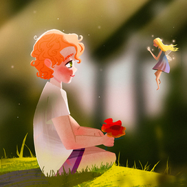 A boy and a fairy