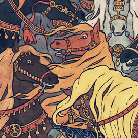 «Волшебные кобылицы». Из серии «Сказочные существа»