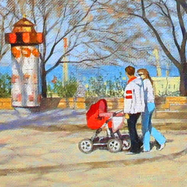 Пушкин весной (фрагмент)