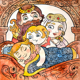 Марья-царевна и её семья