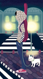 музыкант и бульдог