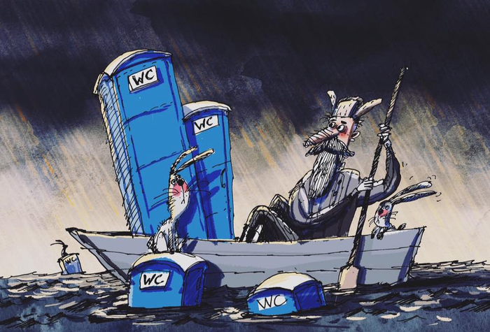 по следам вчерашнего ливня