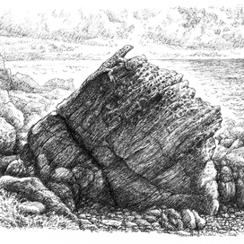 На морском берегу