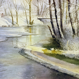 Зимний,солнечный день на р.Кекавине.