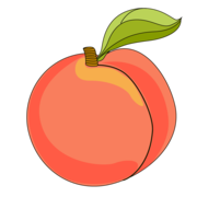Ребус - персик для детской игры