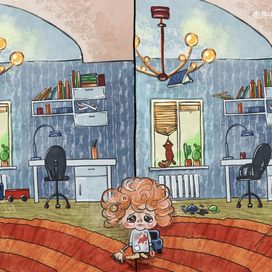 Домовенок устроил беспорядок