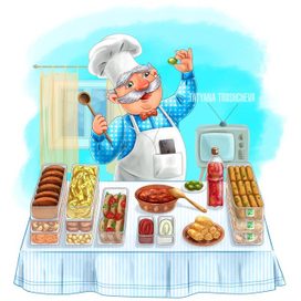 Дедуля-повар