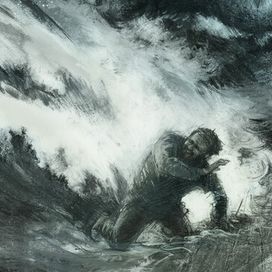 Иллюстрация к рассказу Эдгара По "Низвержение в Мальстрем"